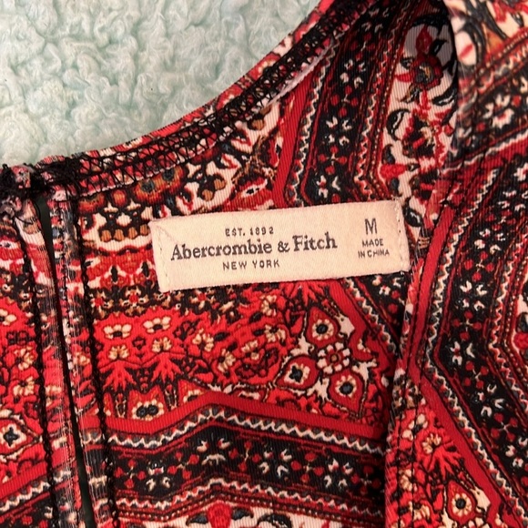 🔥Abercrombie & Fitch Red A-Line Sleeveless Dress🔥 - Picture 6 of 7